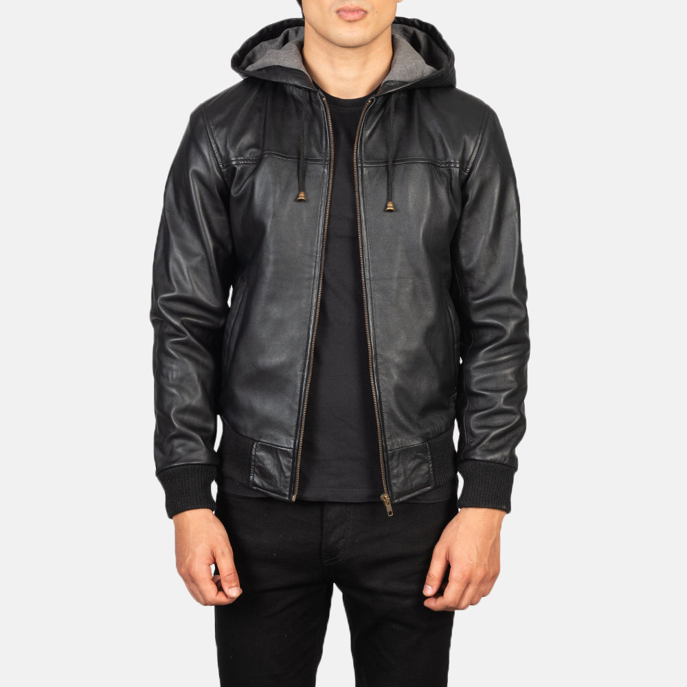 Men's Hooded Leather Jackets - Buy Hooded Leather Jackets