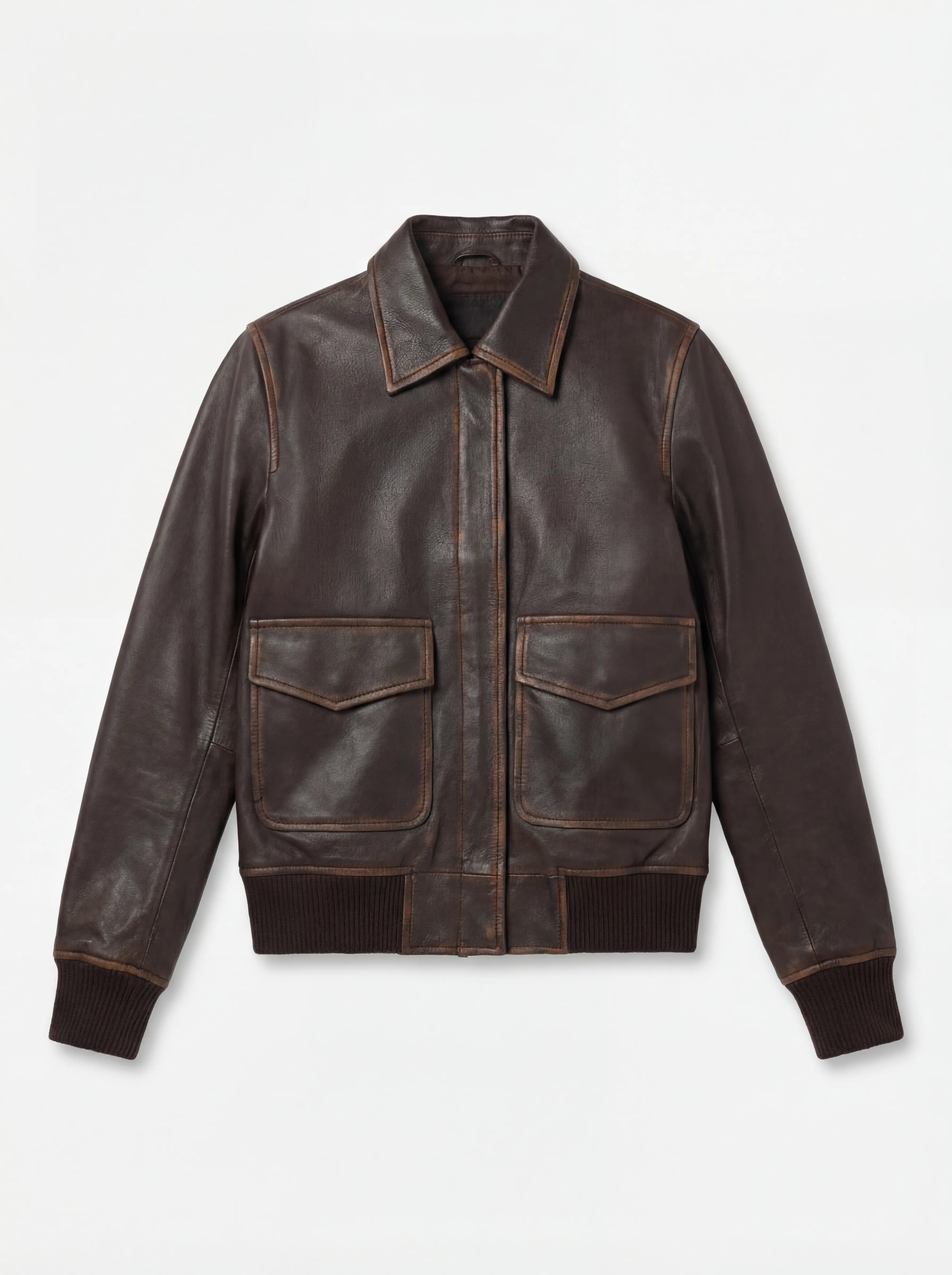 Women's Westa A-2 Brown Leather Bomber Jacket – The Jacket Maker