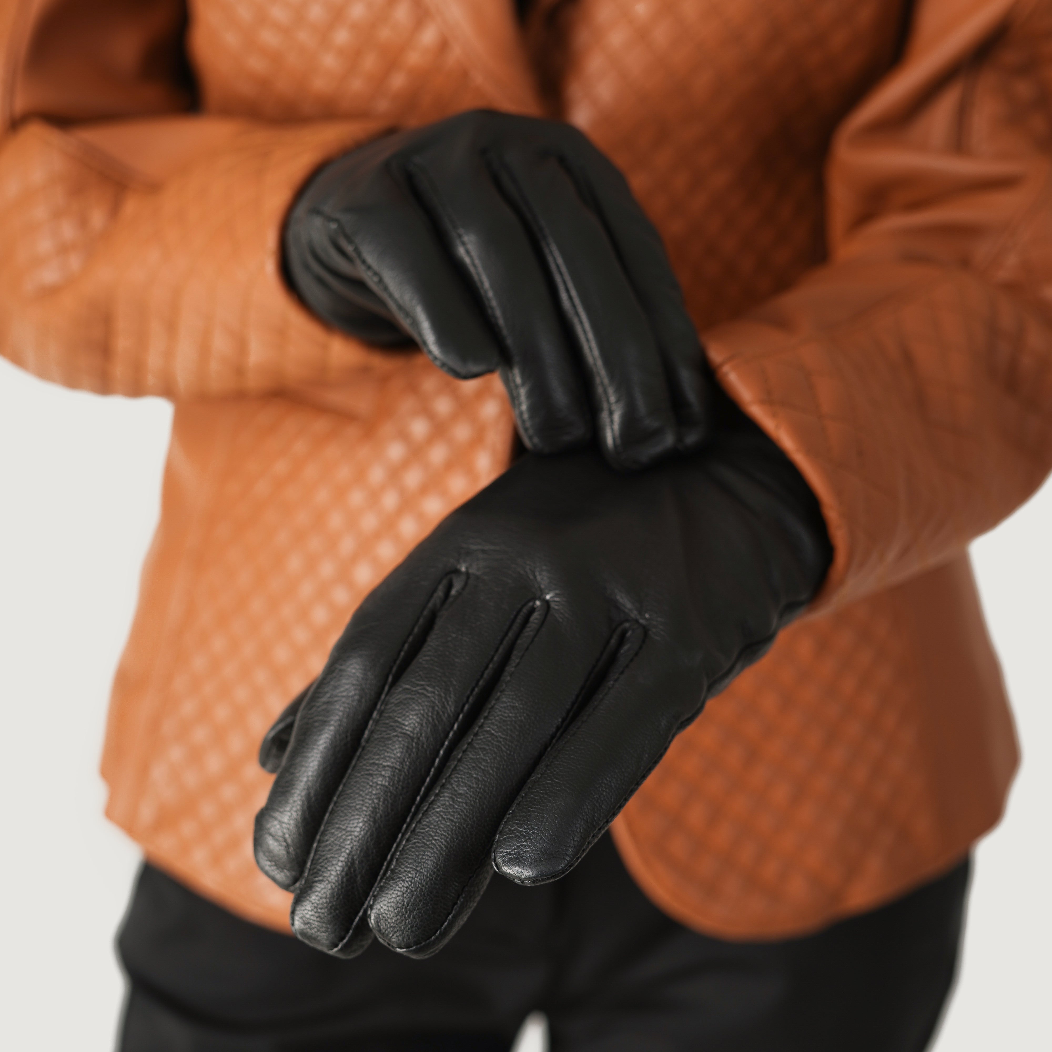 Saltor Black Leather Dress Gloves Saltor Black Leather Dress Gloves