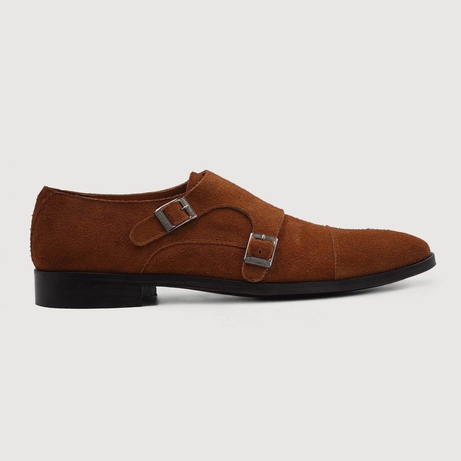 Brown Suede Double Monk Straps Sz 45 from Hungary Men main image 3